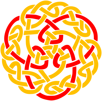 Celtic knot 3 (colour) clipart