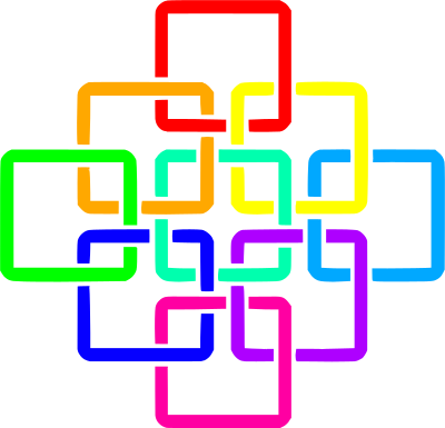Celtic knot 5 (colour) clipart
