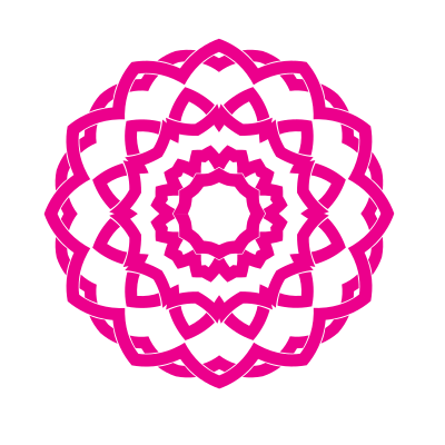 Celtic knot pink color clipart