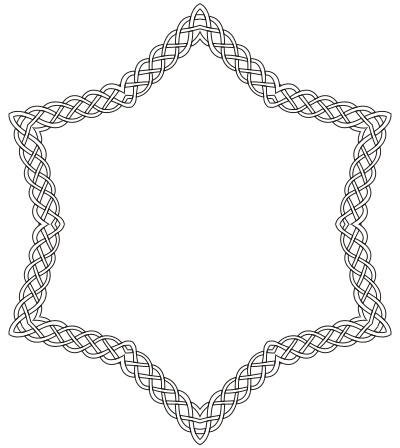 Celtic star clipart