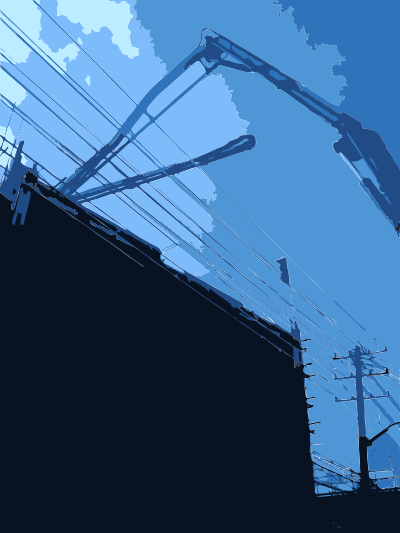 Cement Crane in Caochangdi clipart