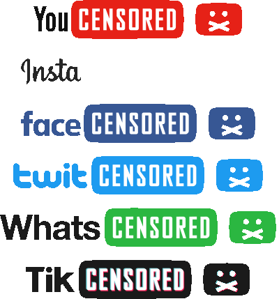 Censored Social Media clipart