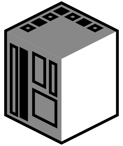 Central computer 1 clipart