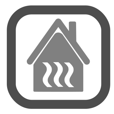 Central heating home clipart