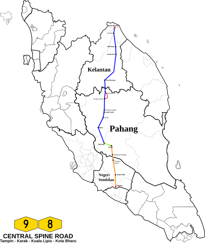 Central Spine Road, Malaysia clipart