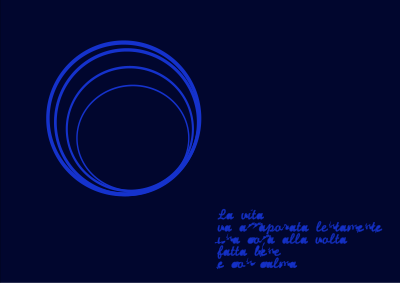 CERCHI BLU NELL'INFINITO clipart