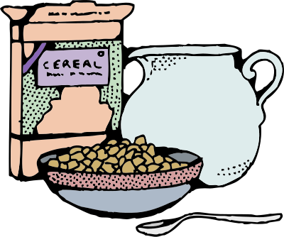 Cereal Box - Colour clipart