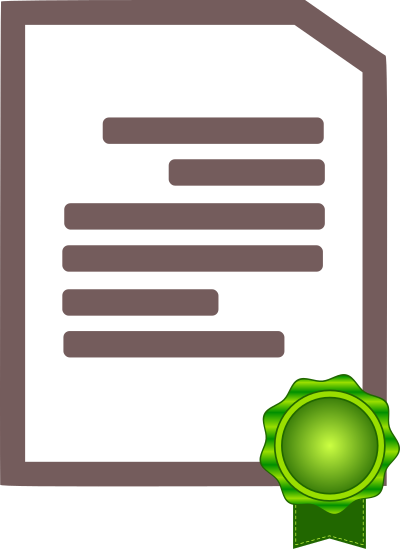 Certificate clipart