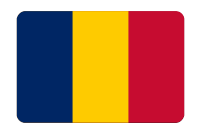 Chad flag (bevelled) clipart
