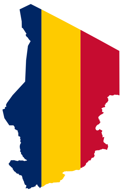 Chad Flag Map clipart