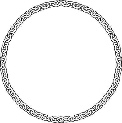 Chain link frame clipart