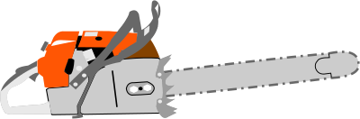 Chainsaw clipart