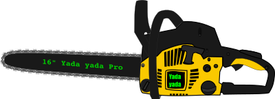 Chainsaw clipart