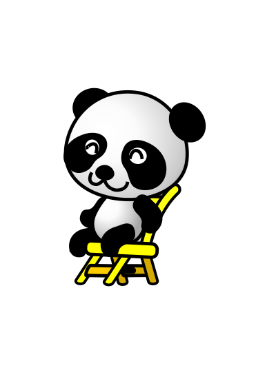 Chair,panda clipart