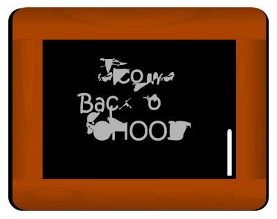 Chalk slate clipart