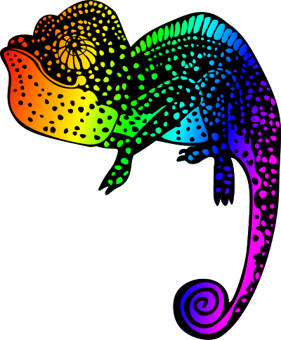 Chameleon 2 clipart