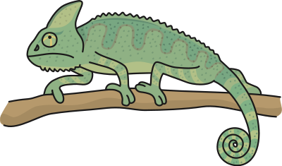 Chameleon (#3) clipart