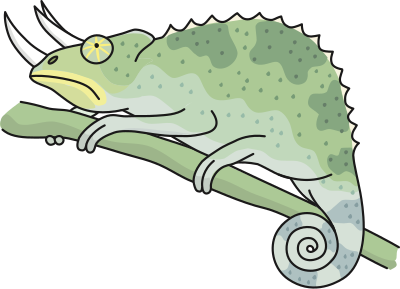 Chameleon (#4) clipart