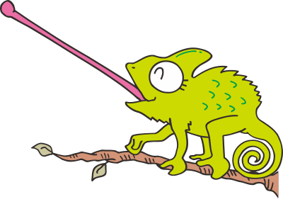 Chameleon (#5) clipart