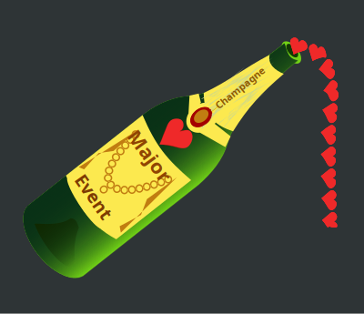 Champagne - for Major events clipart