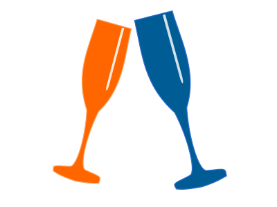 Champagne glass clipart