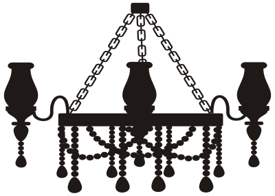 Chandelier Silhouette clipart