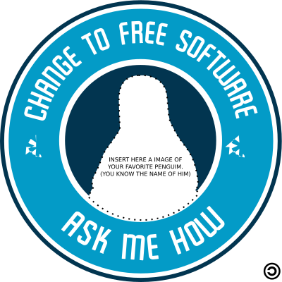 Change to Free Software - Ask me How clipart