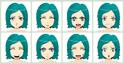 Character Expressions - Anime Manga clipart