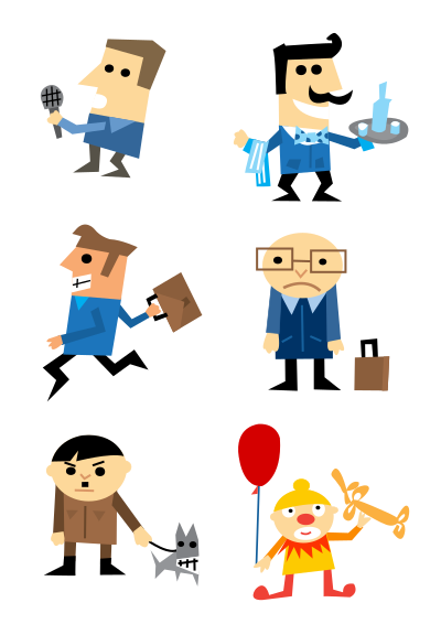 Character set clipart