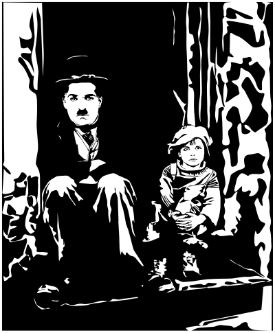 Charlie Chaplin - The Kid clipart