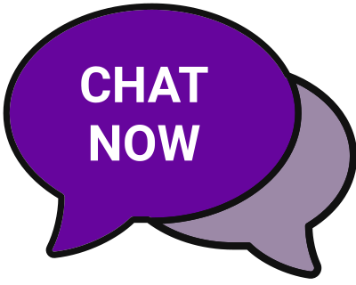 Chat Now purple lilac bubbles clipart