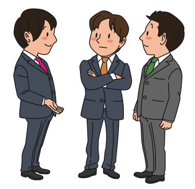 Chatting Businessmen clipart
