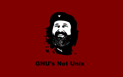 Che Stallman with GNU recursive acronym clipart