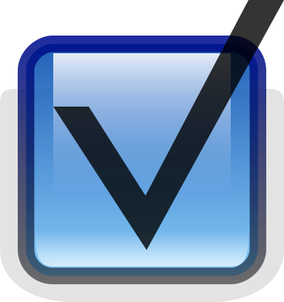 Check-item-Aqua-style clipart