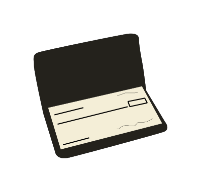 Checkbook clipart