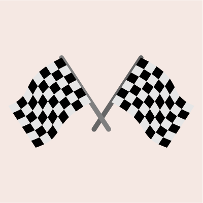 Checked flags race finish line clipart