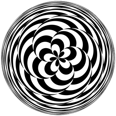 Checkerboard Spiral clipart