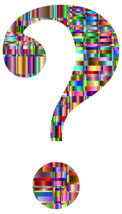 Checkered Chromatic Question Mark clipart