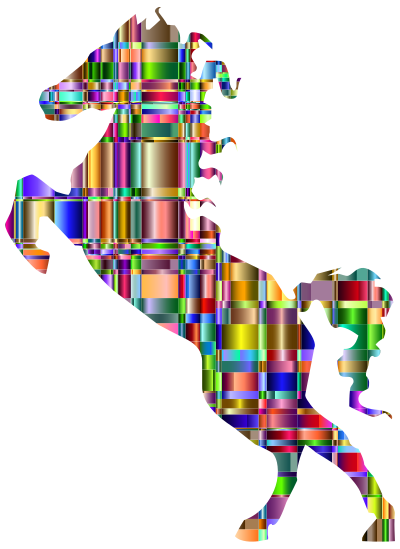 Checkered Chromatic Stallion clipart