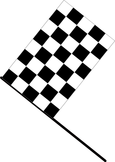 Checkered flag clipart