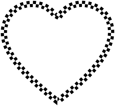 Checkered Heart clipart