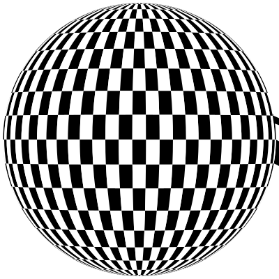 Checkered Sphere clipart