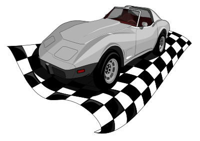 Checkervette clipart
