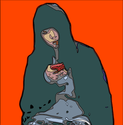 Checking Her Phone clipart