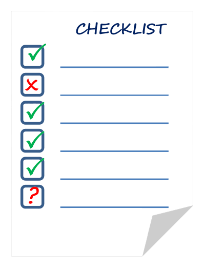 Checklist clipart