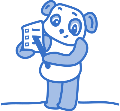 Checklist Panda clipart