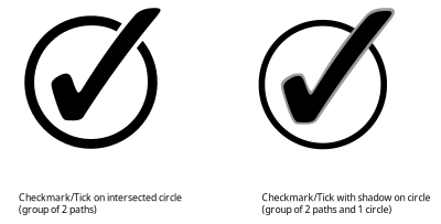 Checkmark-on-circle clipart
