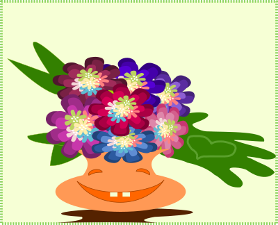 Cheerful bouquet clipart