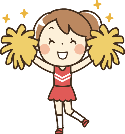 Cheerleader (#1) Remixed clipart