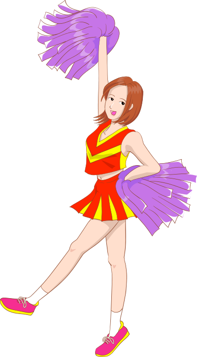 Cheerleader clipart